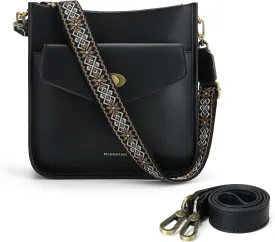 Missnine Crossbody Bags for Women Trendy Vegan Leather Shoulder Bag Hobo Purses Handbags with 2 Shoulder Straps