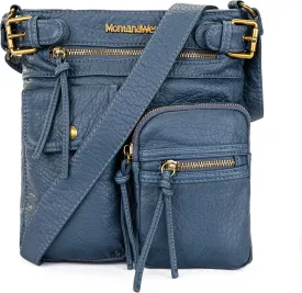 Montana West Crossbody Bag for Women Multi Pocket Shoulder Medium Travel Purses Ultra Soft Washed Leather