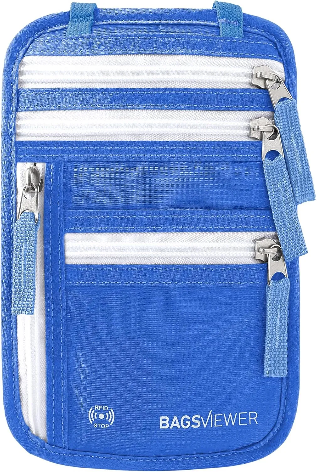 Neck Wallet, RFID Blocking Passport Holder for Travel, Waterproof and Slim Pouch with Adjustable Neck Strap for Men, Women to Secure Cash and Credit Cards, 8"  8.5"