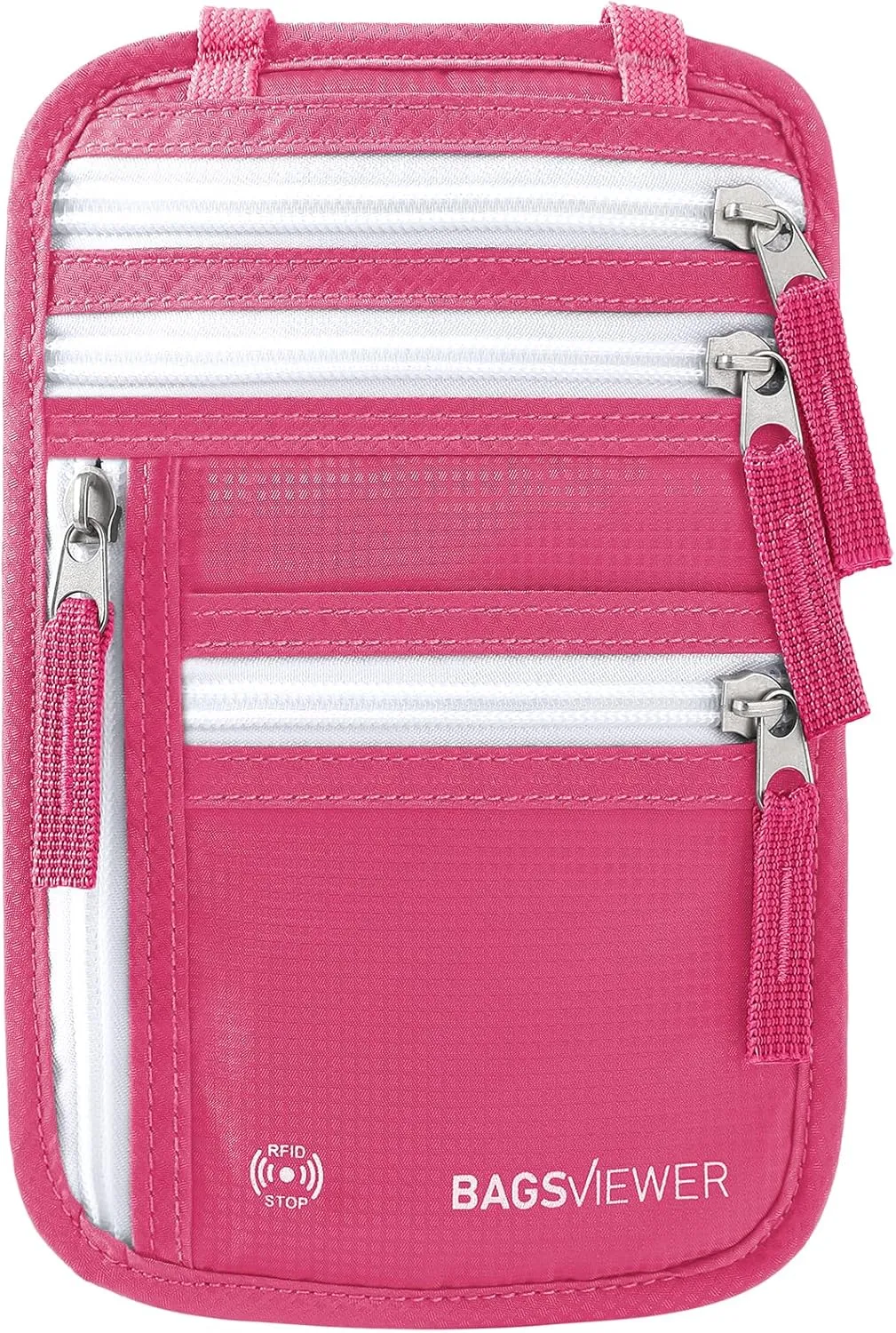 Neck Wallet, RFID Blocking Passport Holder for Travel, Waterproof and Slim Pouch with Adjustable Neck Strap for Men, Women to Secure Cash and Credit Cards, 8"  8.5"