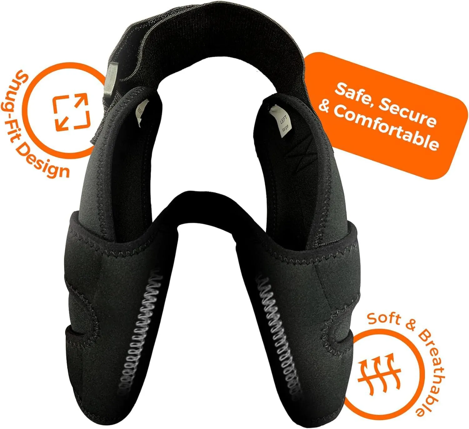 NeoAlly Dog Elbow Support Brace with Metal Inserts for Canine Elbow and Shoulder Support Elbow Hygroma, Dysplasia, Orthosis, Calluses, Pressure Sores and Shoulder Dislocation (Left Leg, Eextra Large)