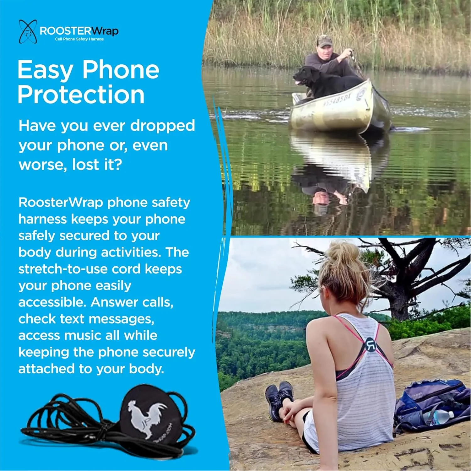 Neon Green - Retractable Cell Phone Holder - Cell Phone Case - Cell Phone Accessories - Chest Strap