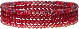 Noessla Beaded Boho Stretch Bracelet Colorful Stackable Crystal Beads Bracelets Trendy Costume Jewelry Mothers Day Gifts for Women