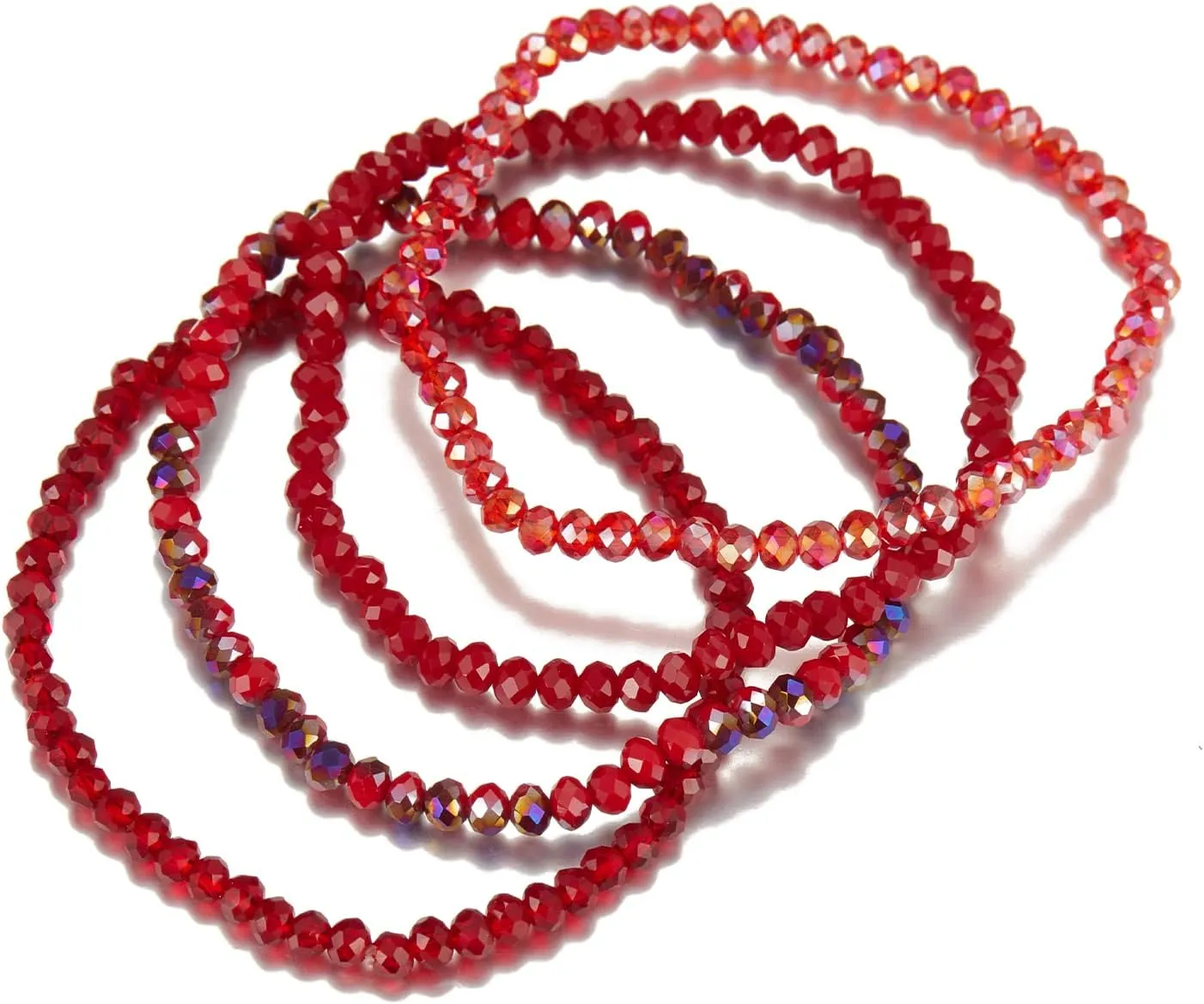 Noessla Beaded Boho Stretch Bracelet Colorful Stackable Crystal Beads Bracelets Trendy Costume Jewelry Mothers Day Gifts for Women