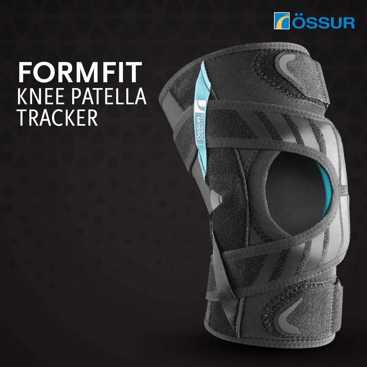 Ossur Formfit Tracker Knee Brace - Patella Stabilizer for Running & Training | Powerlock Straps & CustomFit Hinges for Secure Lateral Support | For Kneecap Tracking or Dislocation | XL, Right