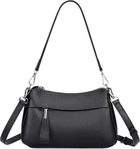 Over Earth Leather Handbags for Women Small Hobo Shoulder Bag Ladies Crossbody Purse