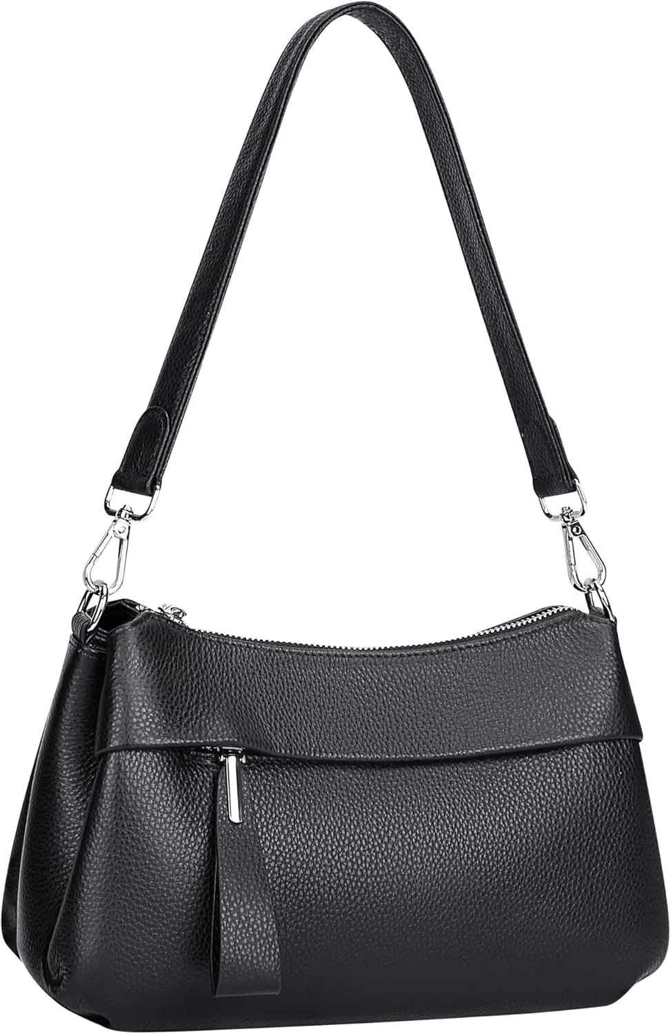 Over Earth Leather Handbags for Women Small Hobo Shoulder Bag Ladies Crossbody Purse