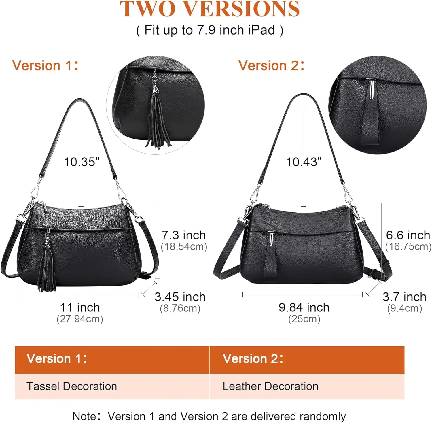 Over Earth Leather Handbags for Women Small Hobo Shoulder Bag Ladies Crossbody Purse