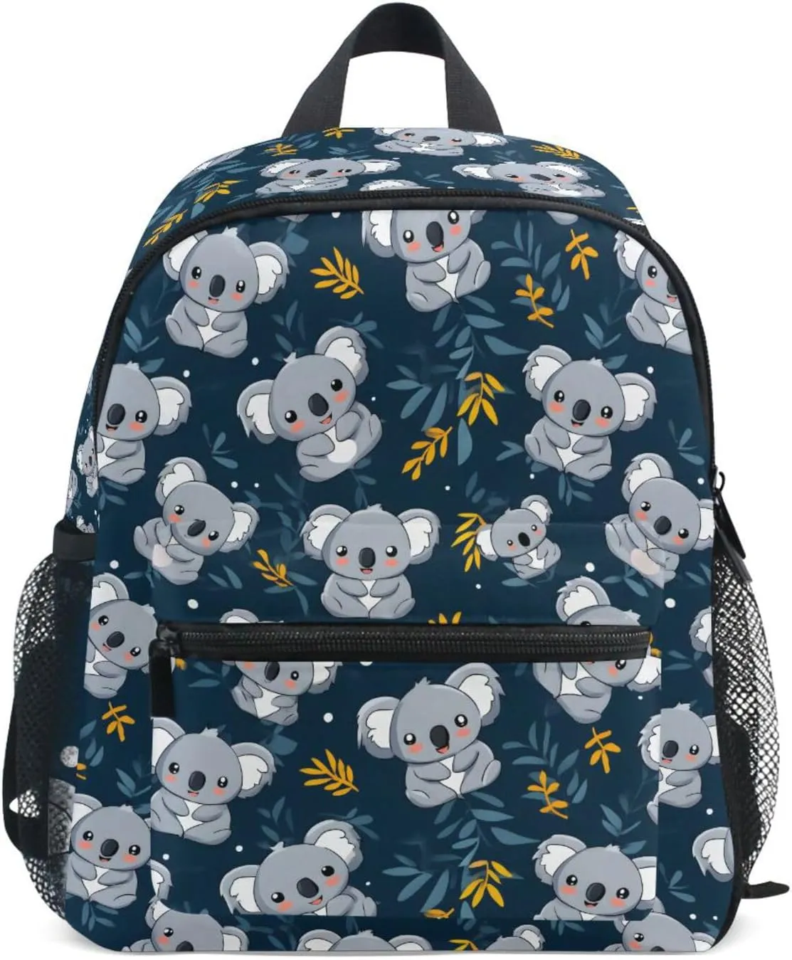 panksolu Cute Childish Koala Toddler Backpack for Boys Girls,Kid Backpack with Chest Clip and Name Tag, S