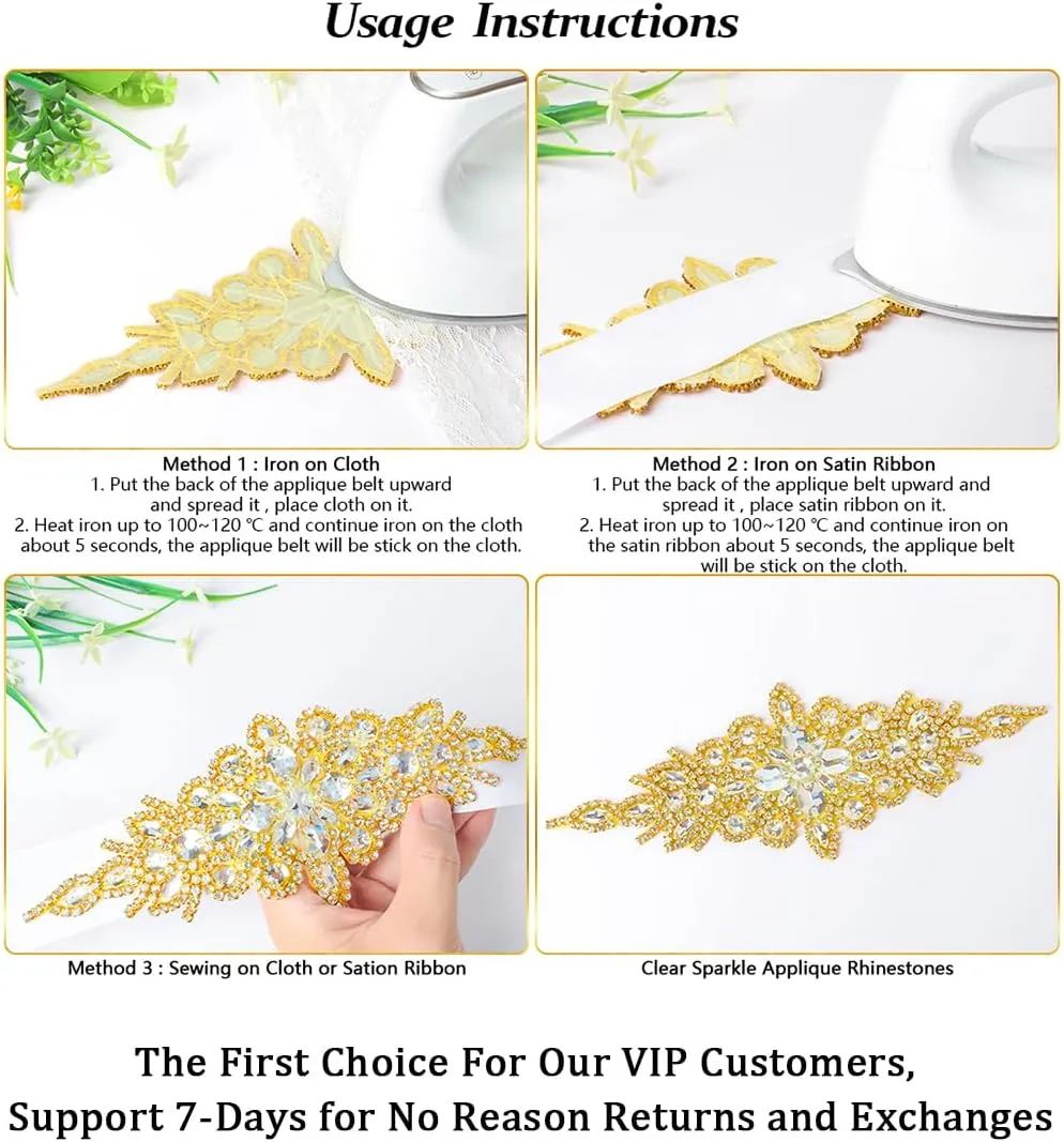 Pardecor Crystal Belt Wedding Rhinestone Applique Glitter Dress Belts Beaded Bridal Sash Wedding Belt Bridal Belt