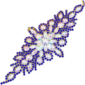 Pardecor Crystal Belt Wedding Rhinestone Applique Glitter Dress Belts Beaded Bridal Sash Wedding Belt Bridal Belt