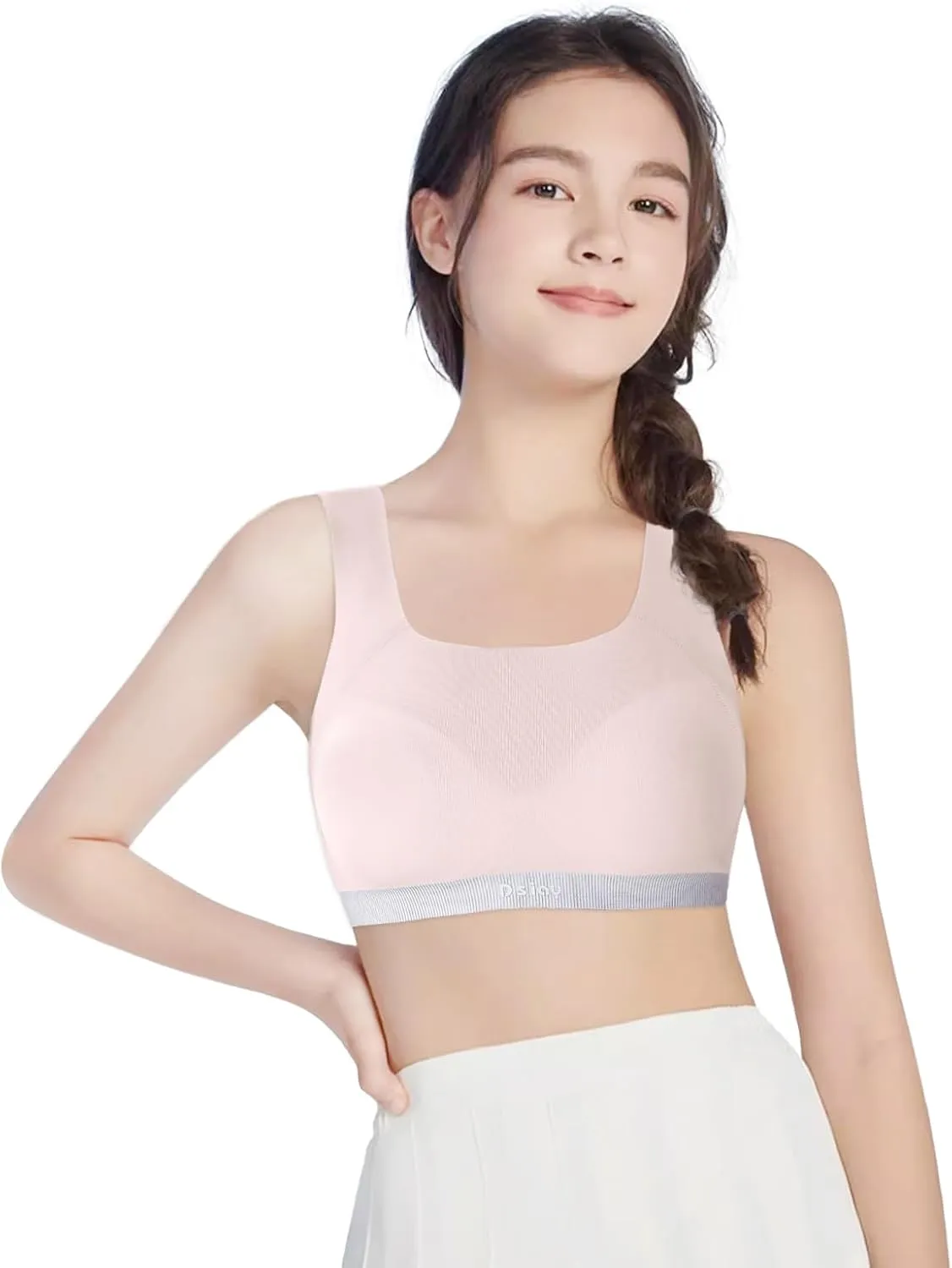 Phennie's Girls Sports Bra Training Bras Wireless Light Padded Bralette