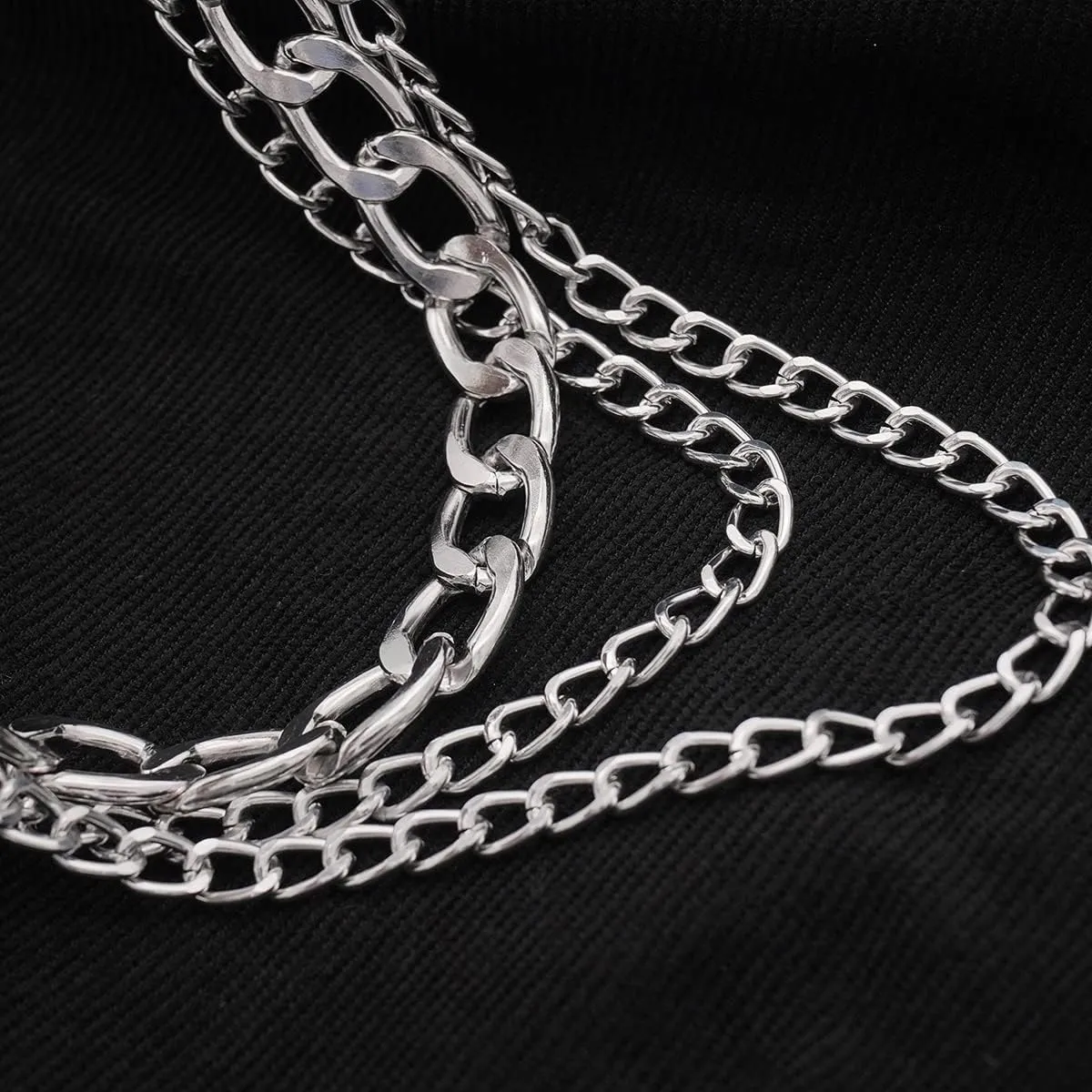 Punk Rock Metal Chunky Waist Chain Belt Buckle Type Jewelry Belly Chain for Women