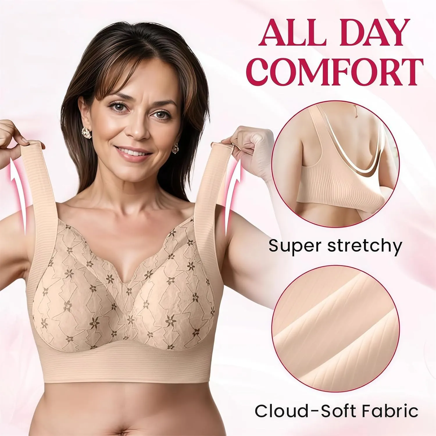 Rosiaa Ultimate Lift Bra, Rosiaa Bra Sports, Ivylift - Seamless Wire-Free Push-Up Bras, Ivylift Bras for Women