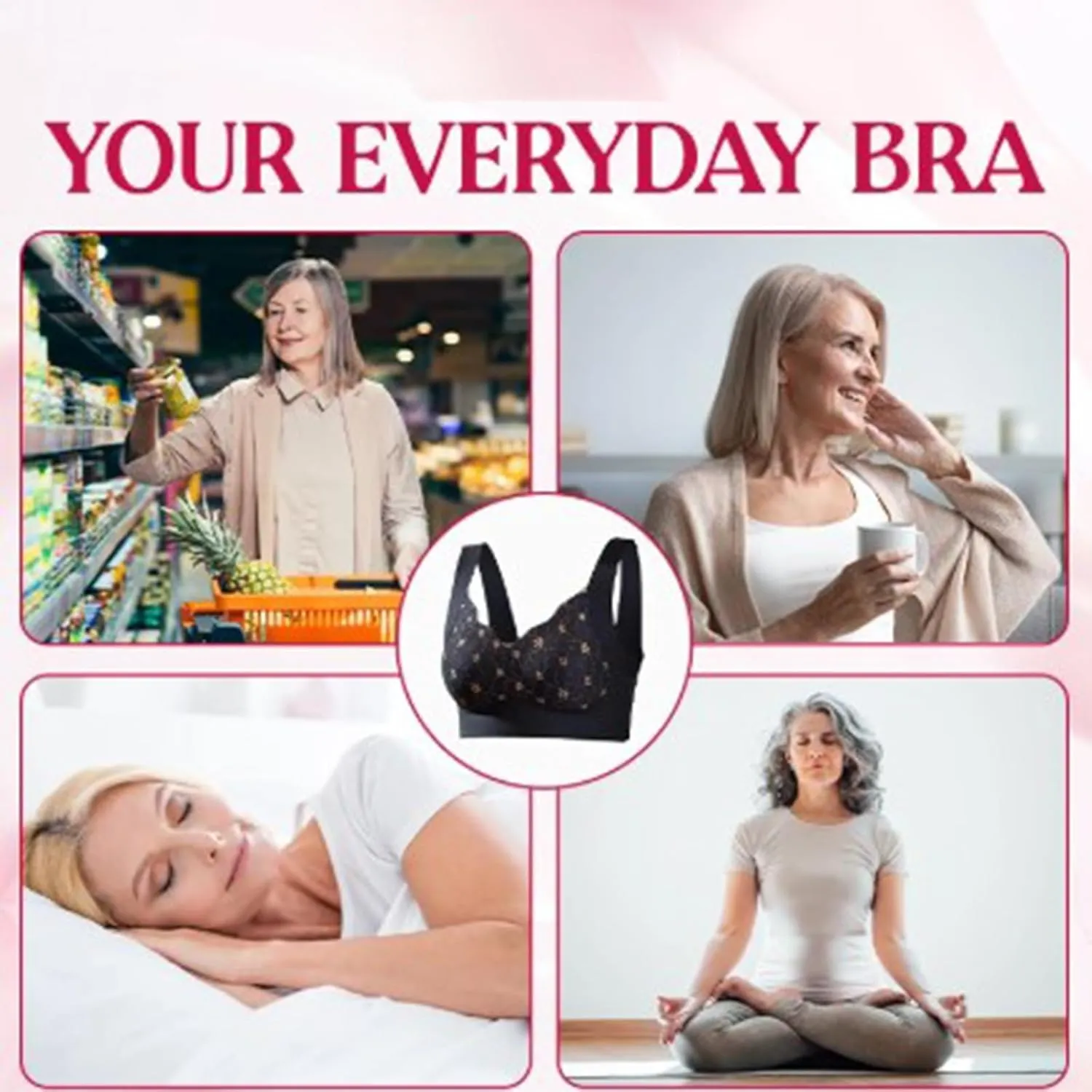 Rosiaa Ultimate Lift Bra, Rosiaa Bra Sports, Ivylift - Seamless Wire-Free Push-Up Bras, Ivylift Bras for Women