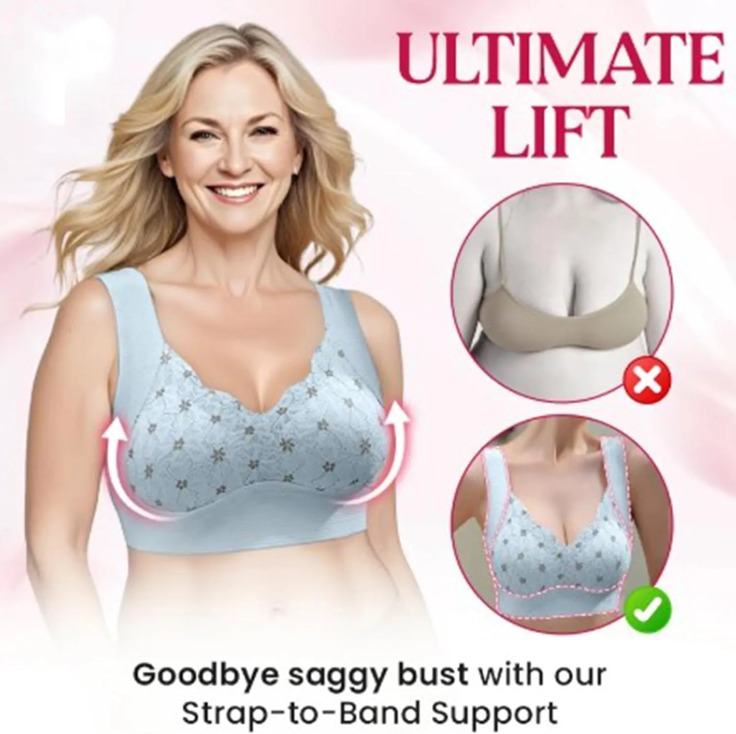 Rosiaa Ultimate Lift Bra, Rosiaa Bra Sports, Ivylift - Seamless Wire-Free Push-Up Bras, Ivylift Bras for Women