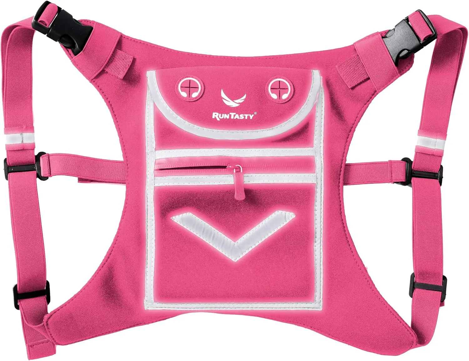 Running Mini Backpack Vest for Men & Women - Hi-viz gear, Holds Valuables, any Phone - Ideal for Fitness, Walking, Cycling!