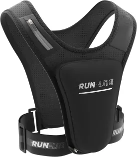 Running Vest with Phone Holder & Waterproof Pouch  Adjustable Belt Fits 28"44" Chest  Reflective Gear with 2 Shoulder Pockets for Keys, Gels, Phones up to 6.8 (Unisex Adult)
