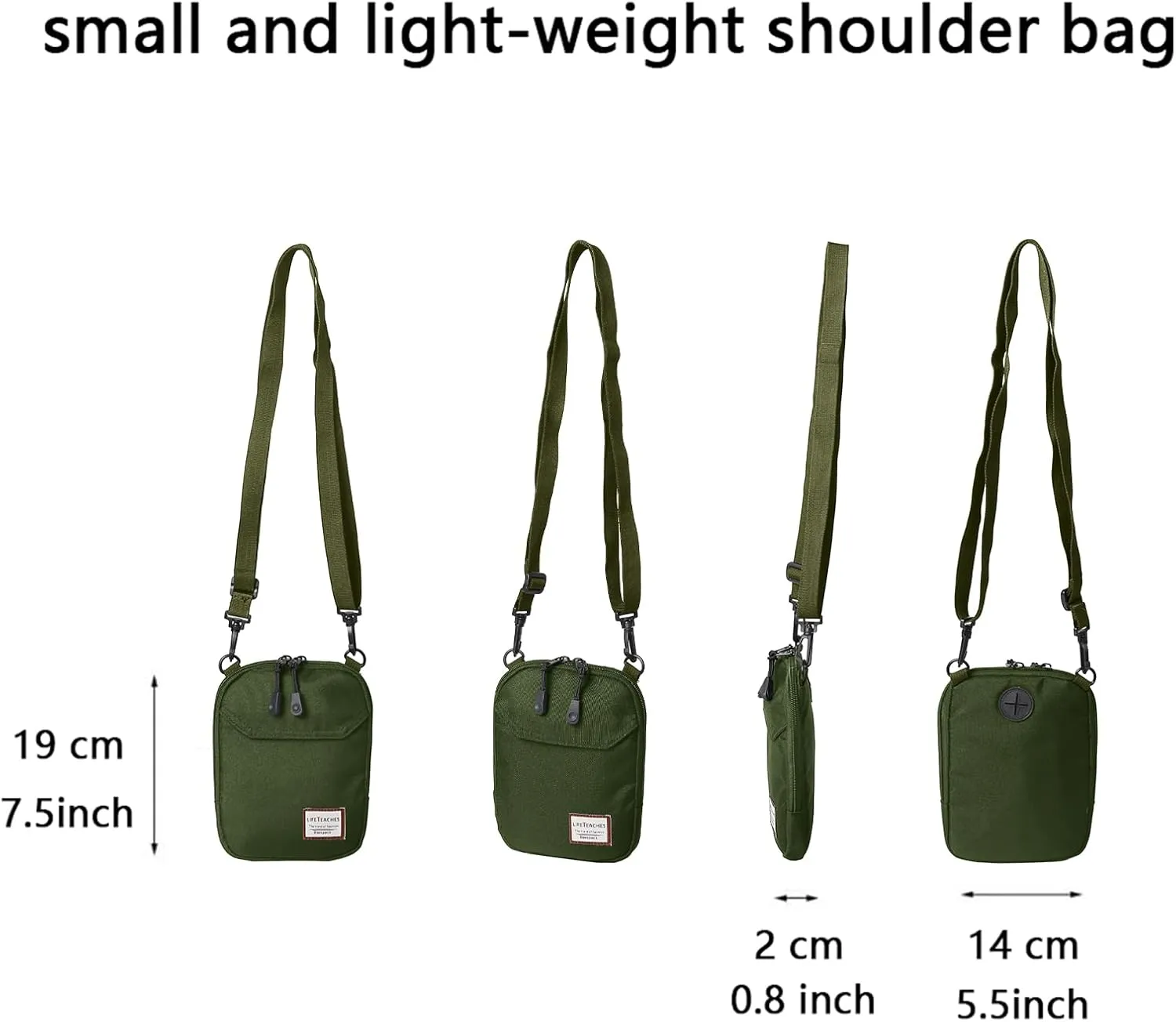 SEAFEW Mini Crossbody Bag Shoulder Bag for Men, Small Messenger Satchel Bag for Women