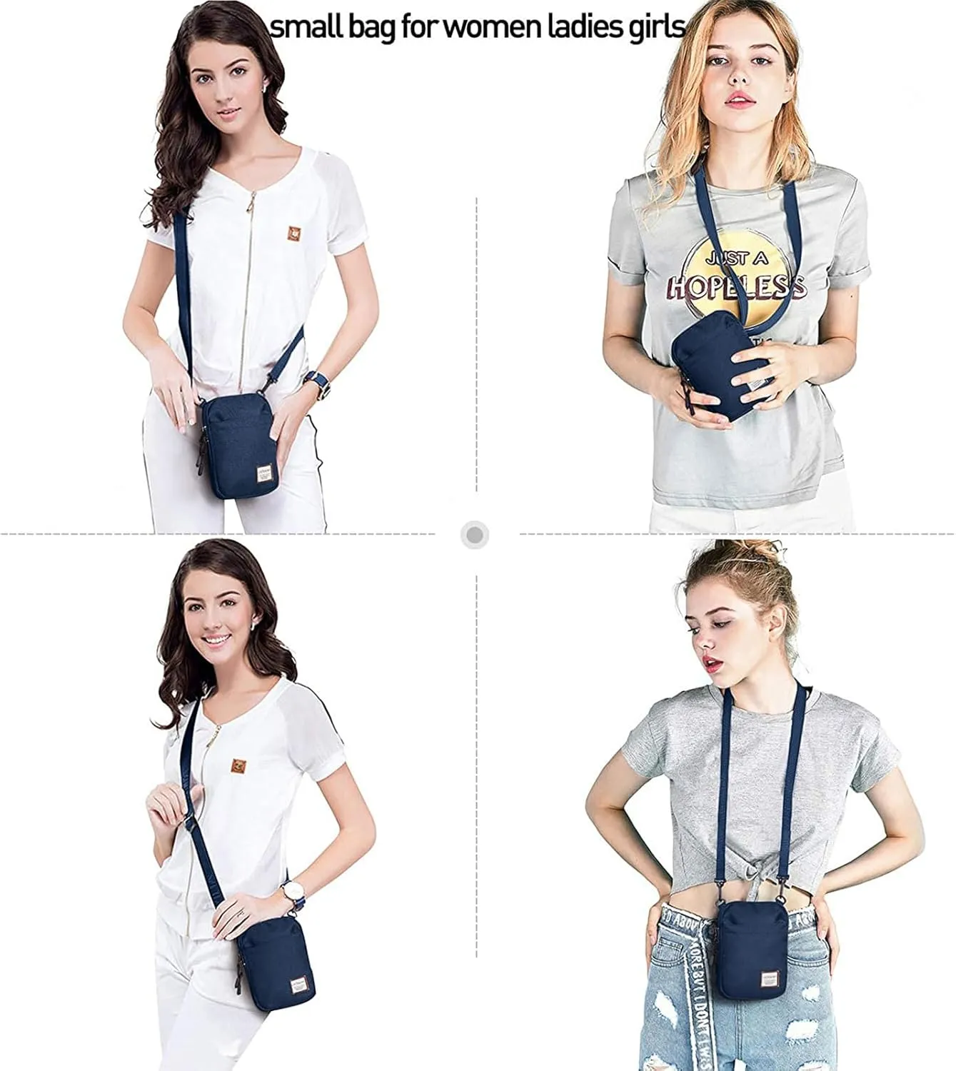 SEAFEW Mini Crossbody Bag Shoulder Bag for Men, Small Messenger Satchel Bag for Women