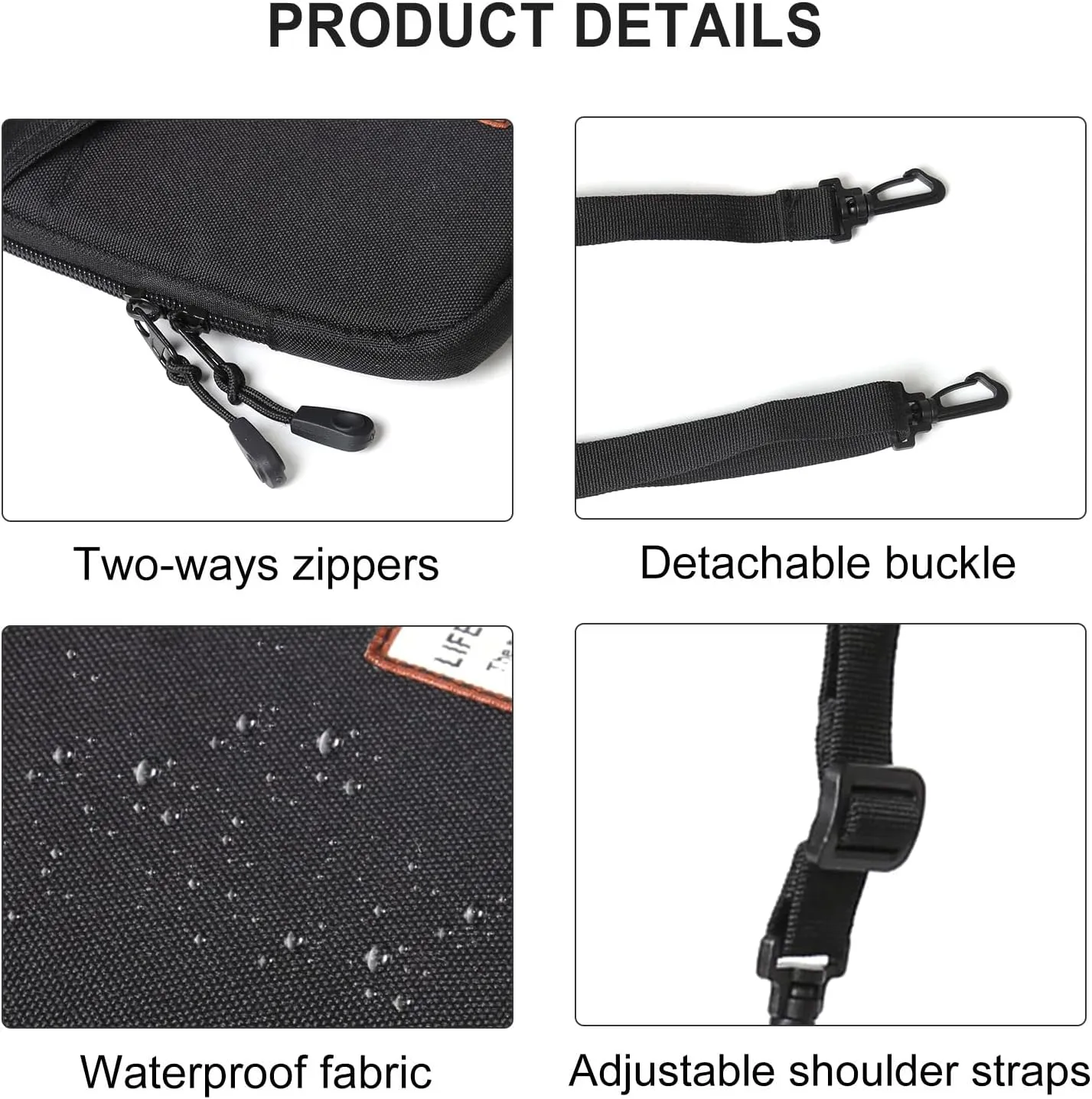SEAFEW Mini Crossbody Bag Shoulder Bag for Men, Small Messenger Satchel Bag for Women