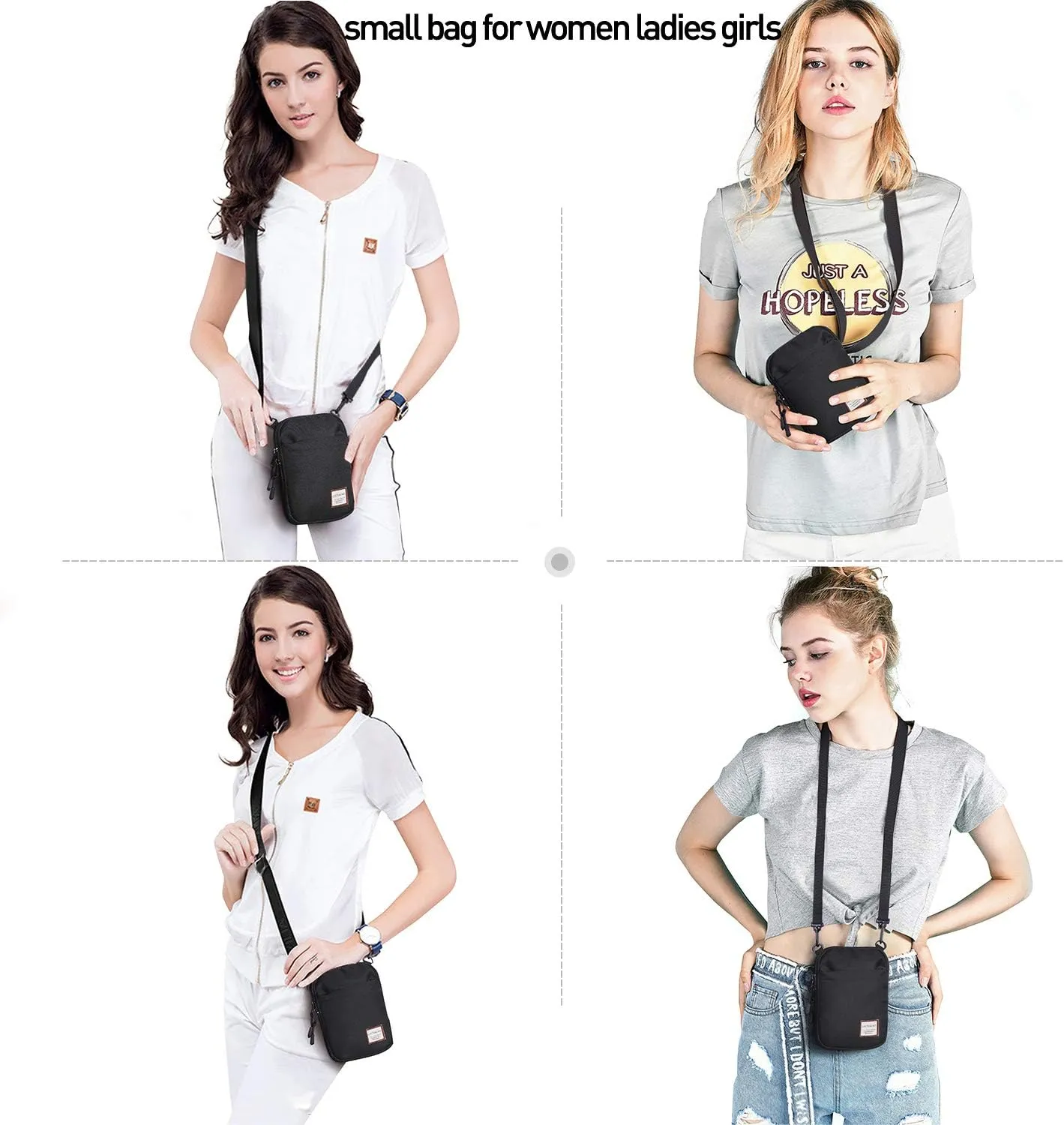 SEAFEW Mini Crossbody Bag Shoulder Bag for Men, Small Messenger Satchel Bag for Women
