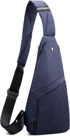 Sling Bag Anti-Thief Crossbody Personal Pocket Bag Lightweight Chest Shoulder Backpack for Travel Hiking (Dark Grey)