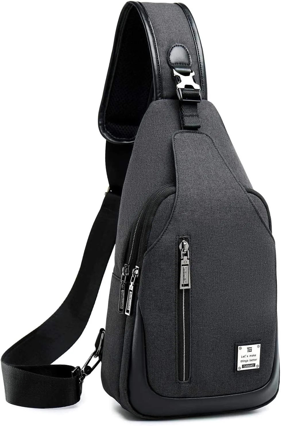 Small Sling Bag Crossbody Backpack Over the Shoulder Bag for Men Women Travel Outdoors, Lightweight Chest Pack