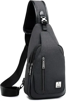 Small Sling Bag Crossbody Backpack Over the Shoulder Bag for Men Women Travel Outdoors, Lightweight Chest Pack