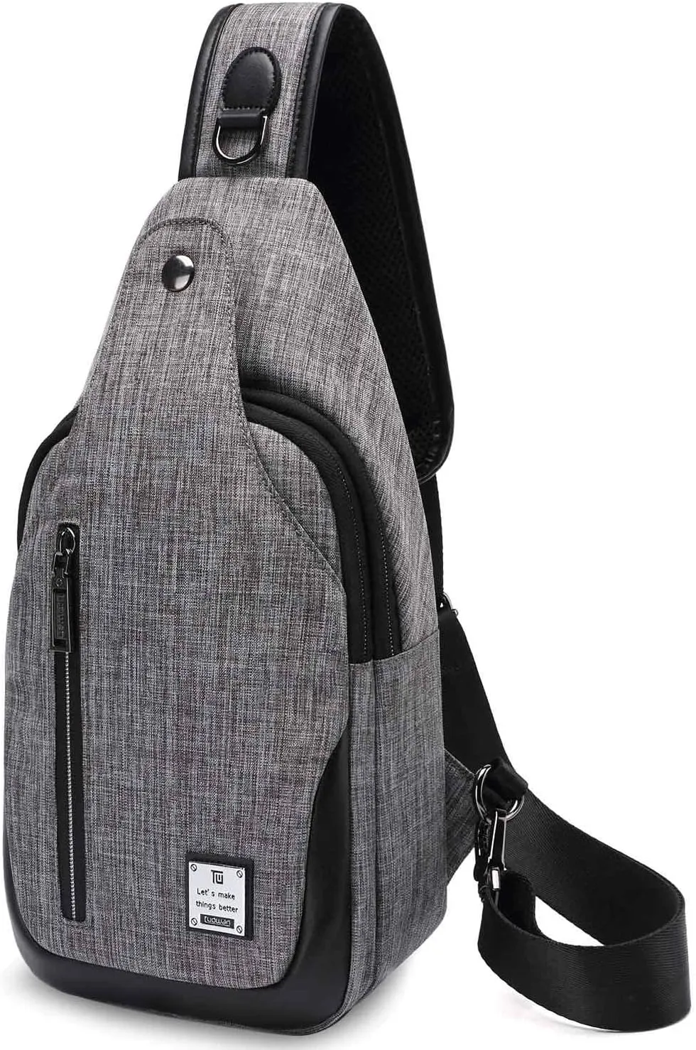 Small Sling Bag Crossbody Backpack Over the Shoulder Bag for Men Women Travel Outdoors, Lightweight Chest Pack