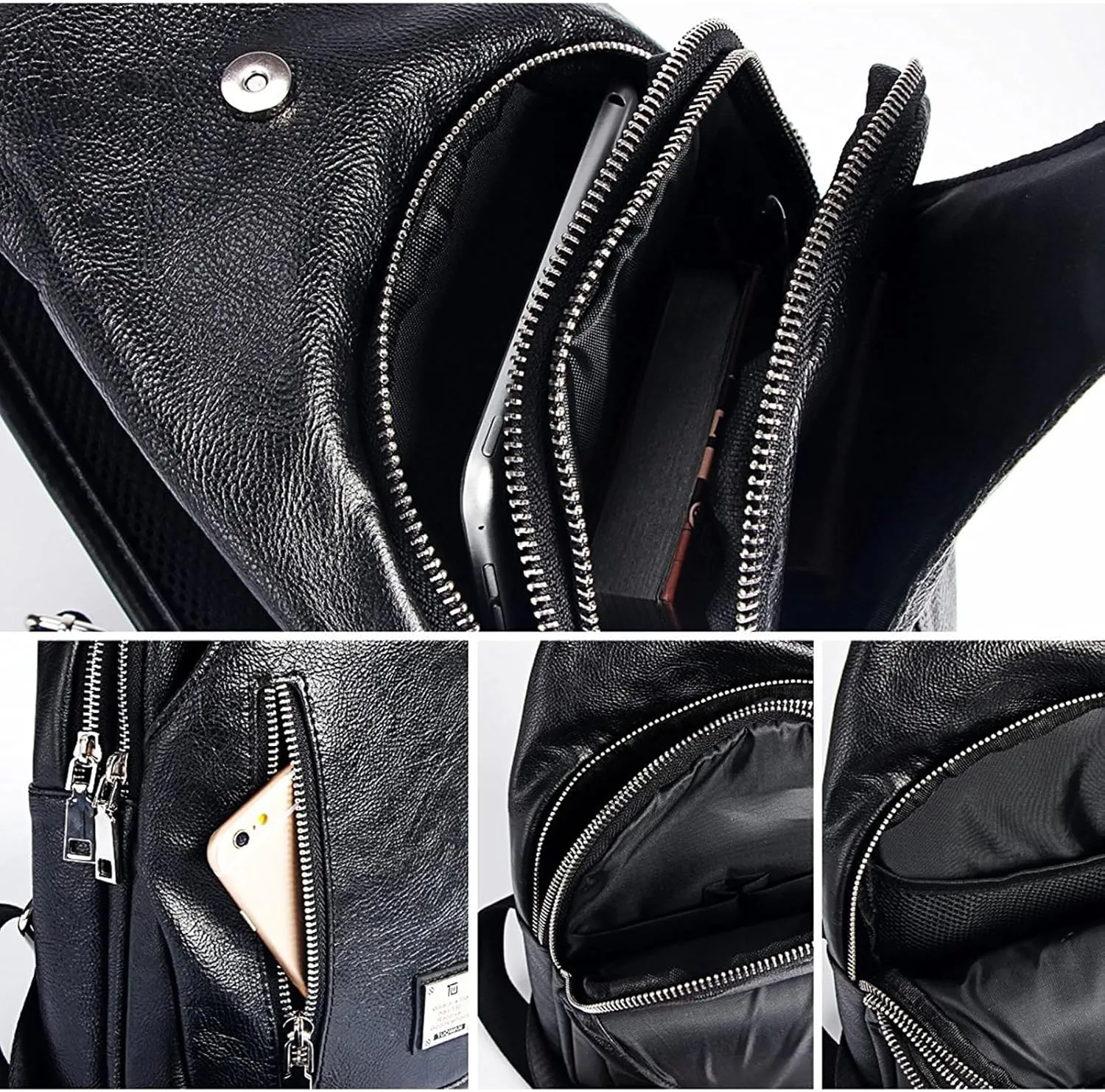 Small Sling Bag Crossbody Backpack Over the Shoulder Bag for Men Women Travel Outdoors, Lightweight Chest Pack