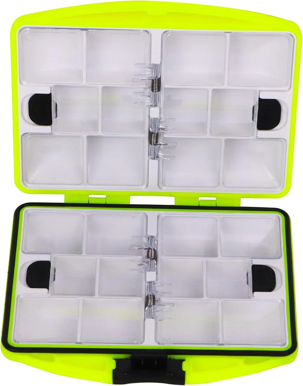 small tackle box, mini pocket portable fishing tackle box organizer, double sided plastic organizer box, travel storage containers for vest casting fly fishing