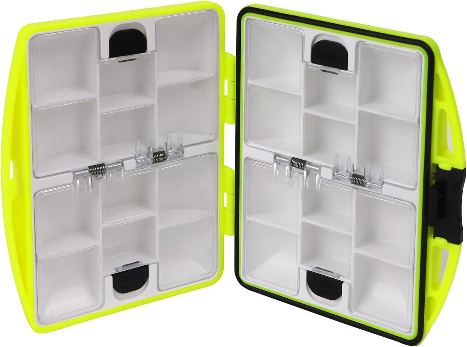 small tackle box, mini pocket portable fishing tackle box organizer, double sided plastic organizer box, travel storage containers for vest casting fly fishing