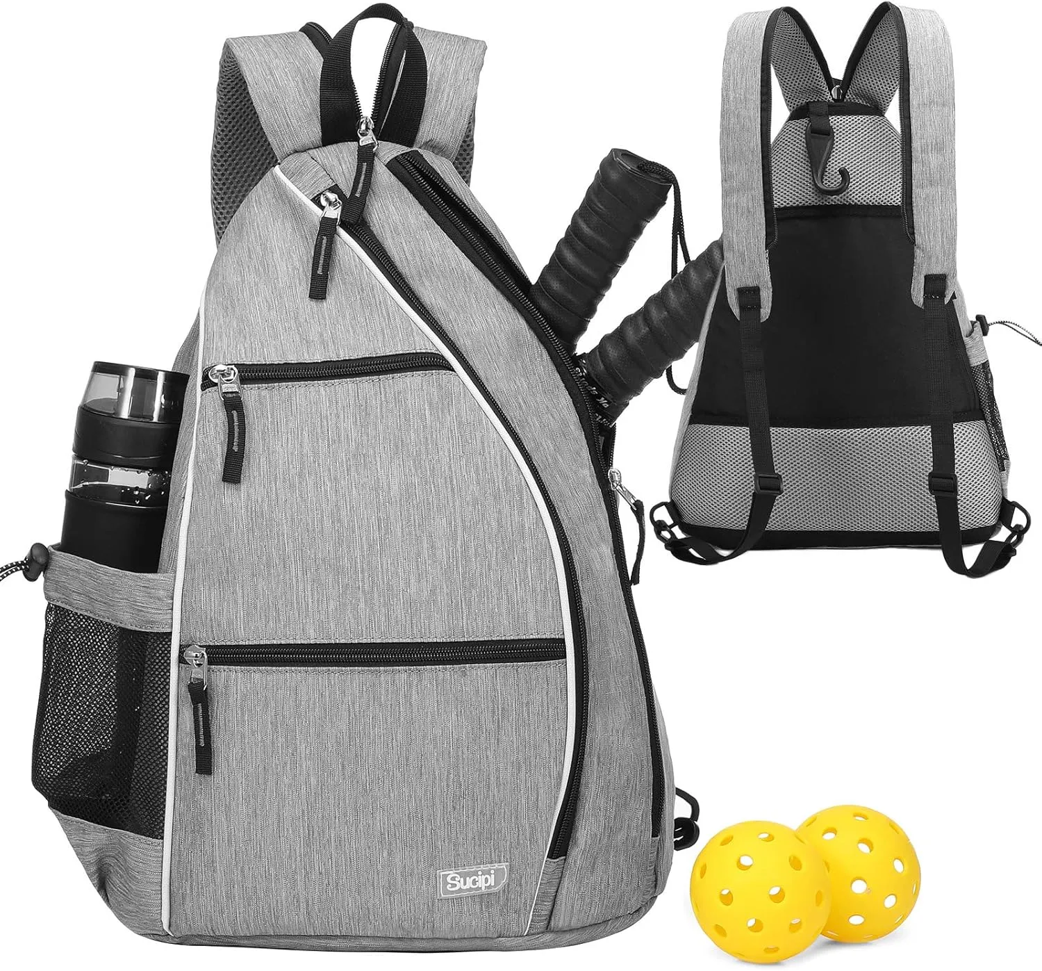 Sucipi Women's Reversible Pickleball Paddle Bag with Rackets Compartment