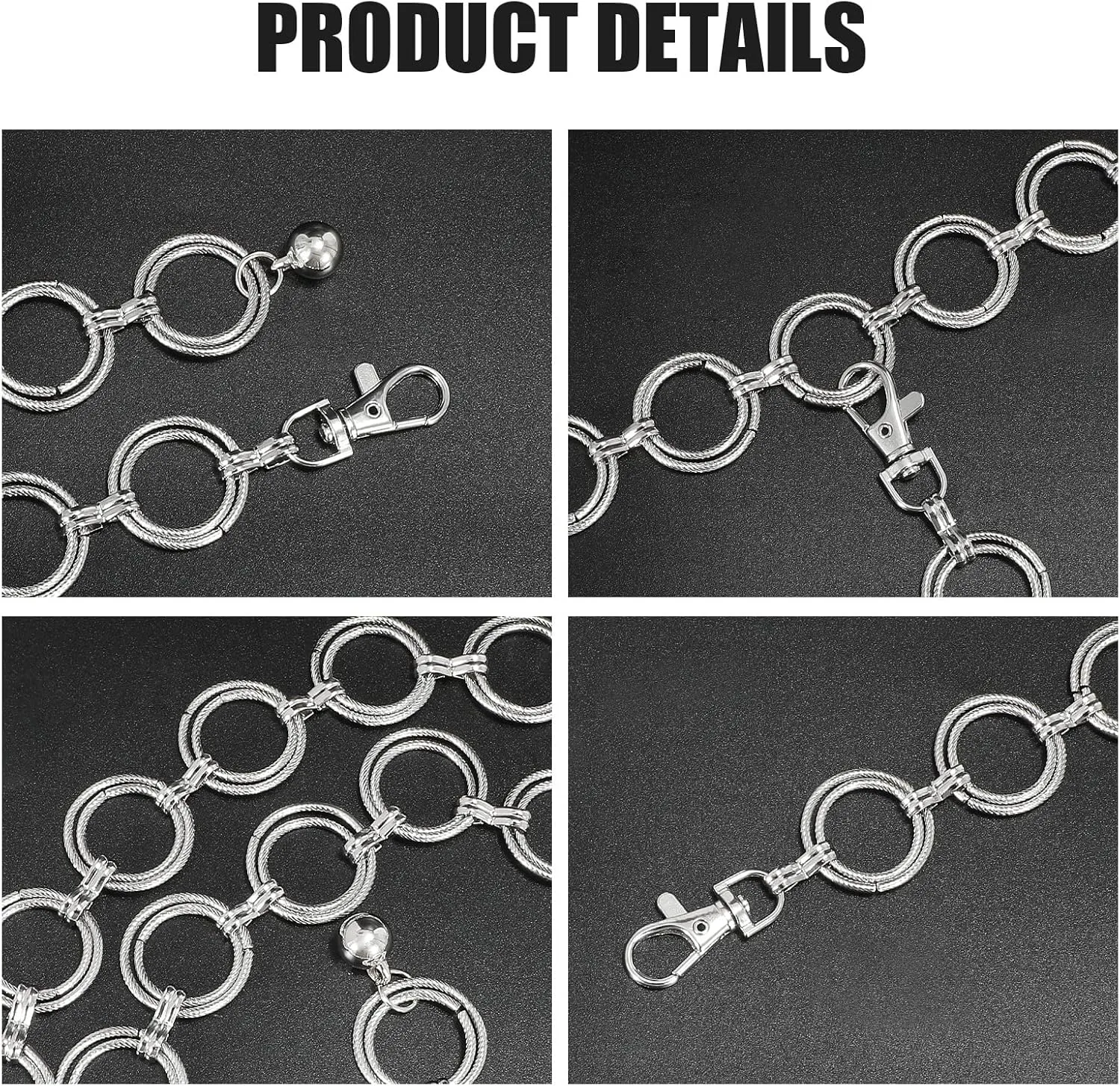 SUOSDEY Alloy Gold Waist Chain Belt for Women Fashion Cute Body Belly Link Belt Chain for Pants Dresses