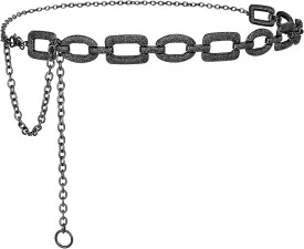 SUOSDEY Alloy Gold Waist Chain Belt for Women Fashion Cute Body Belly Link Belt Chain for Pants Dresses