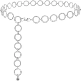 SUOSDEY Alloy Gold Waist Chain Belt for Women Fashion Cute Body Belly Link Belt Chain for Pants Dresses