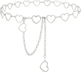 SUOSDEY Metal Chain Belt Women Belly Waist Chain Fashion Body Link Belts