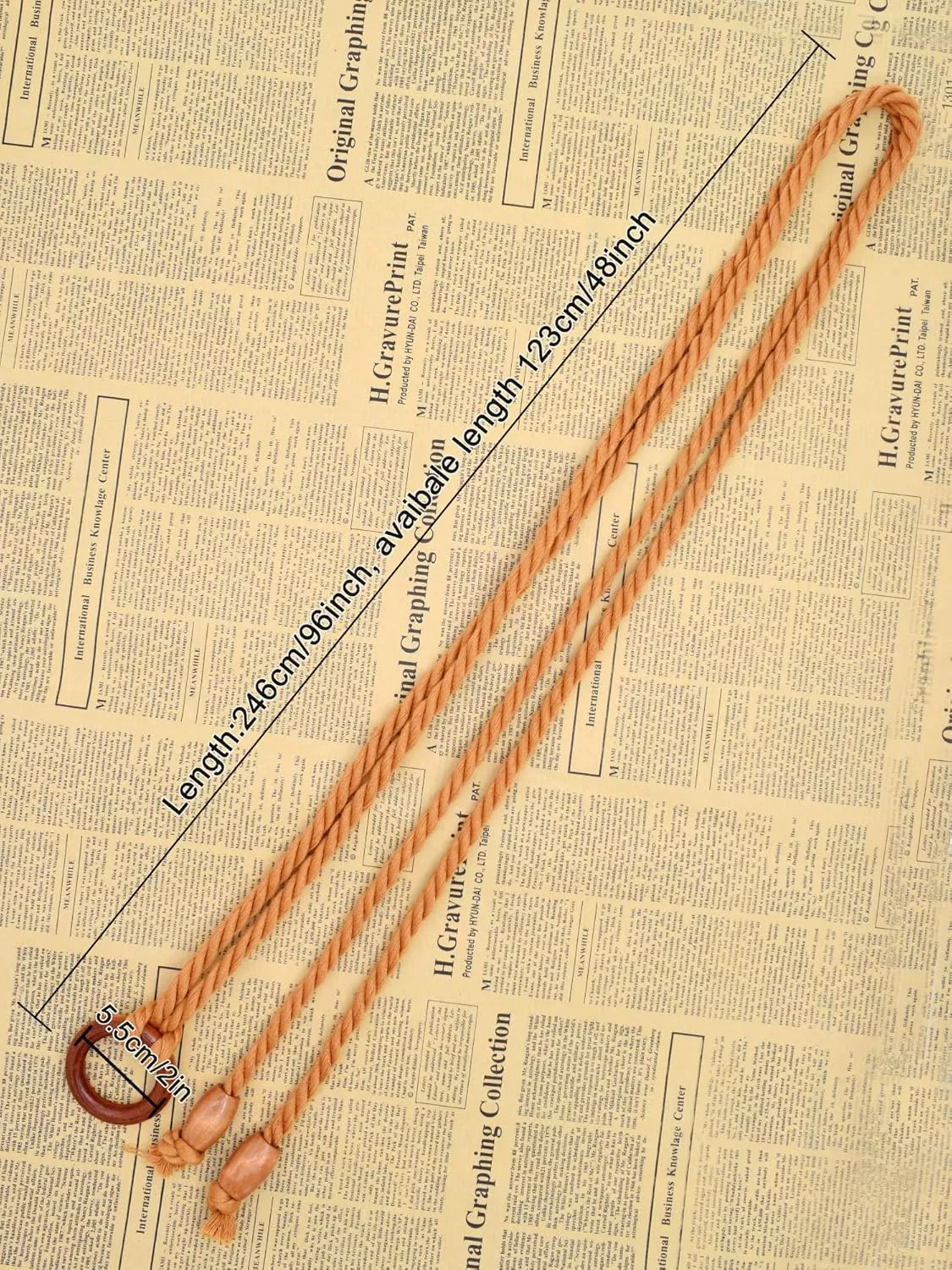 TeeYee Women's Tassel Wasit Rope Cotton Belt Simple Style Skinny Woven Chain for Jeans Skirt Dress