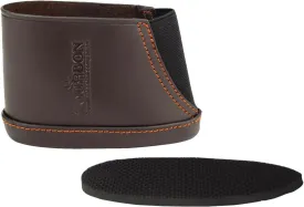 TOURBON Hunting Shooting Genuine Leather Recoil Sleeve Slip On Shotgun Shoulder Recoil Pad (Elastic Pad - Small)