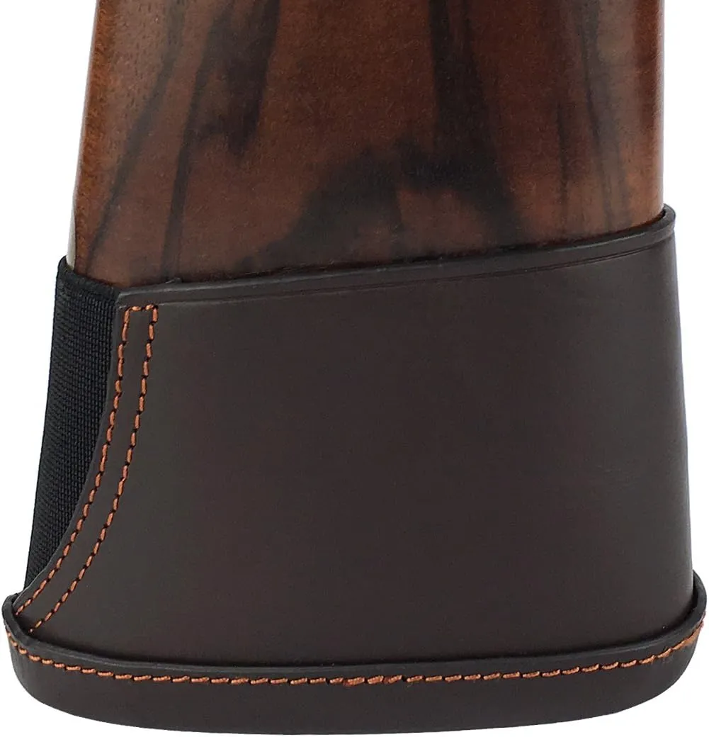 TOURBON Hunting Shooting Genuine Leather Recoil Sleeve Slip On Shotgun Shoulder Recoil Pad