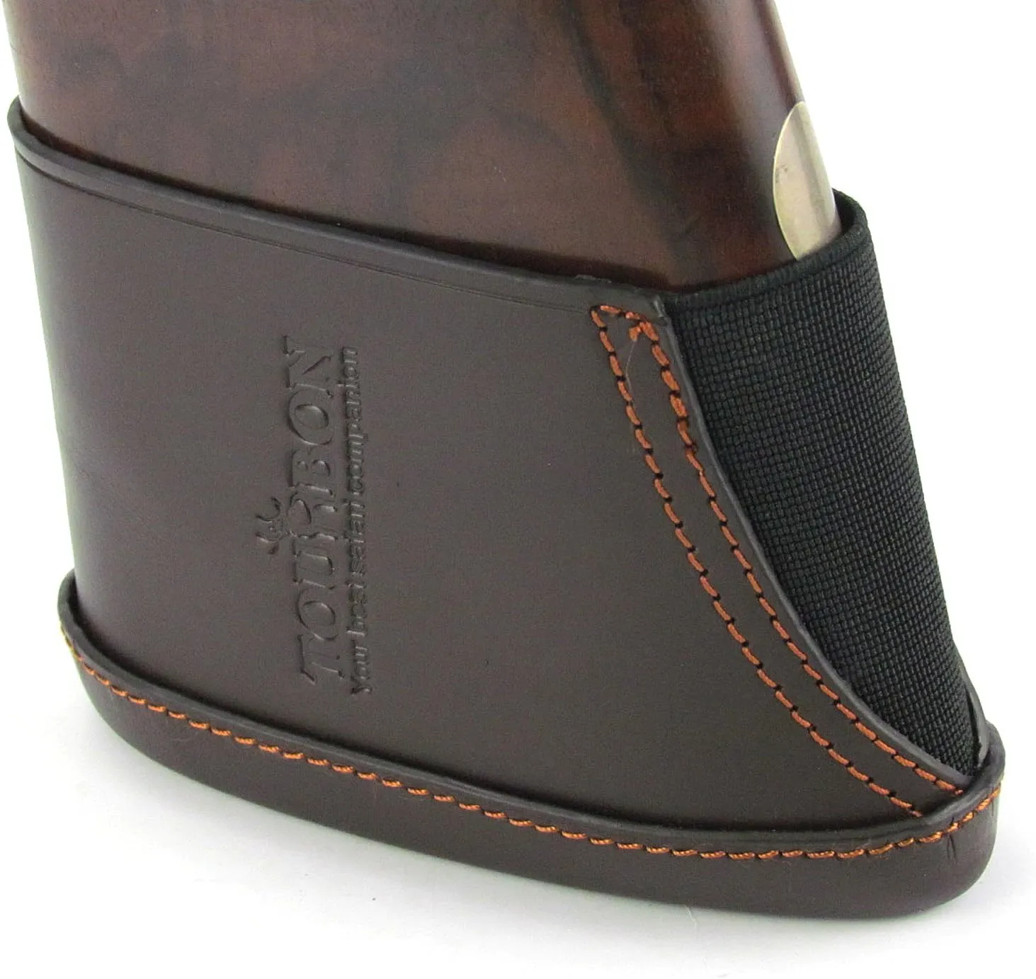 TOURBON Hunting Shooting Genuine Leather Recoil Sleeve Slip On Shotgun Shoulder Recoil Pad