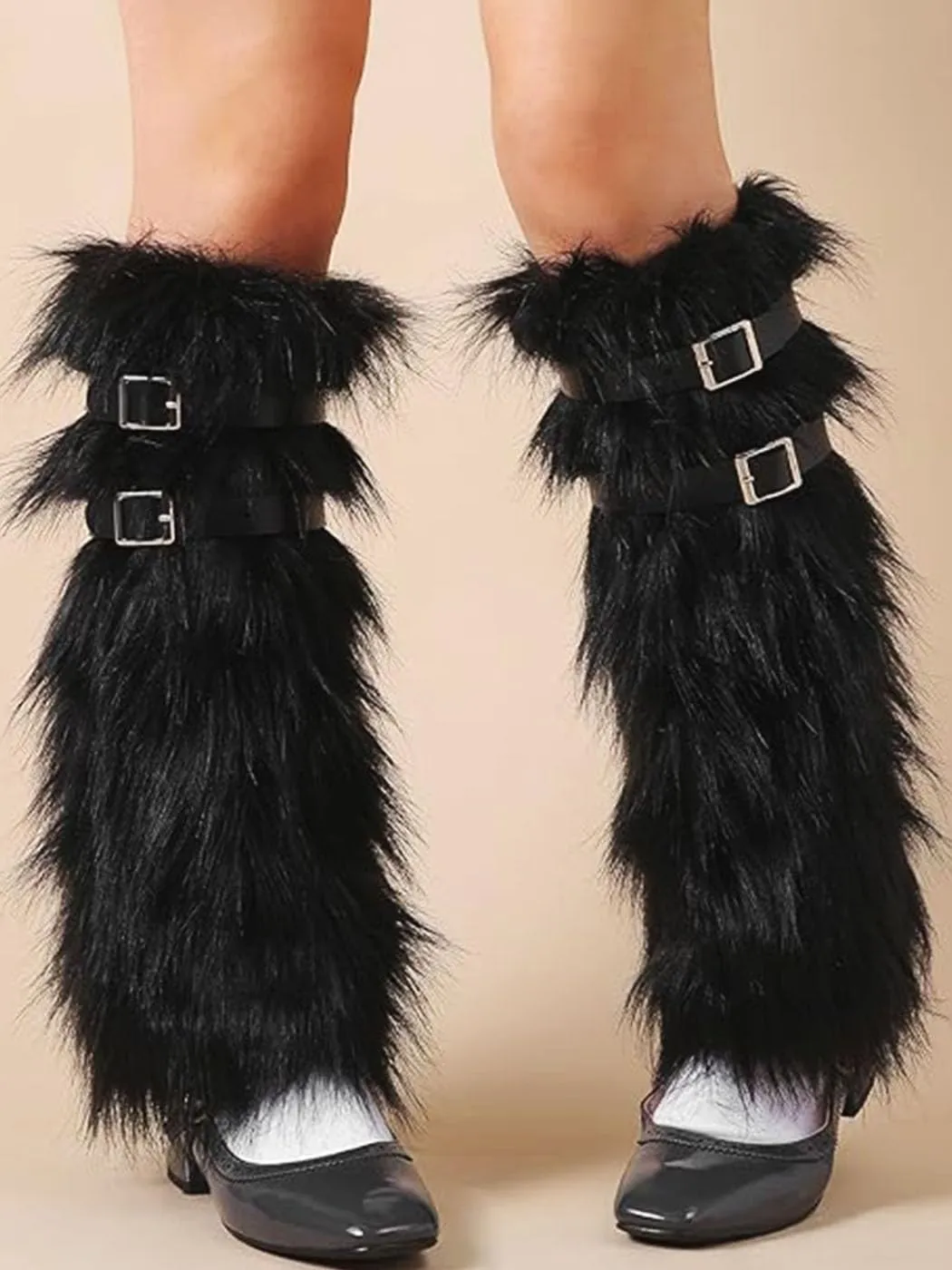 Urieo Knit Winter Leg Warmers Bow White Knitted Long Footless Socks Warm Y2K Christmas High Leg Sleeves for Women