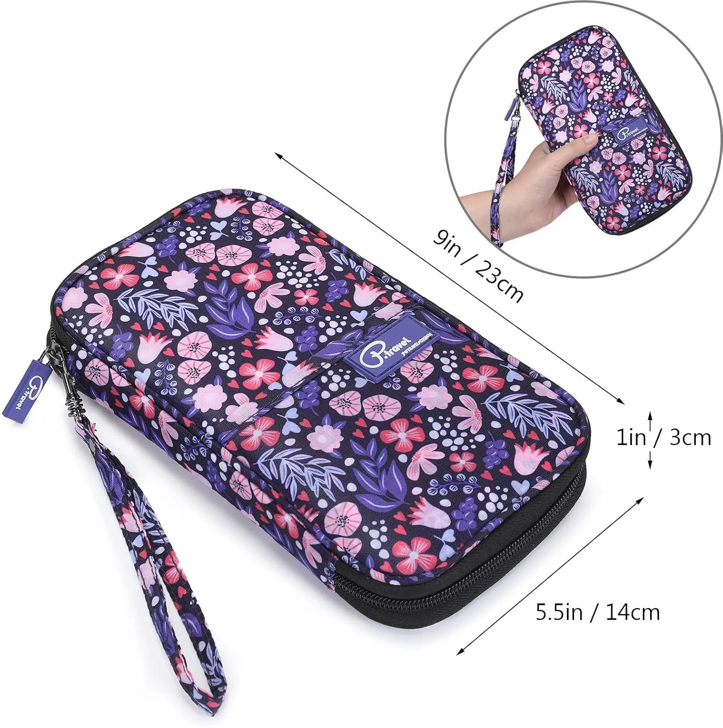 VanFn RFID Travel Passport Wallet, Family Passport Holder, Trip Document Organizer P.Travel Series