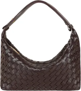 Vegan Leather Woven Tote Handbag, Top-handle Shoulder Bag, Pure Underarm Purse, Clutch, Braided