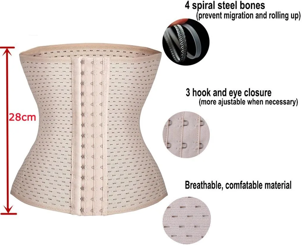 Waist Trainer, Corset Cincher Body Slimmer Shaper Tummy Control for Women