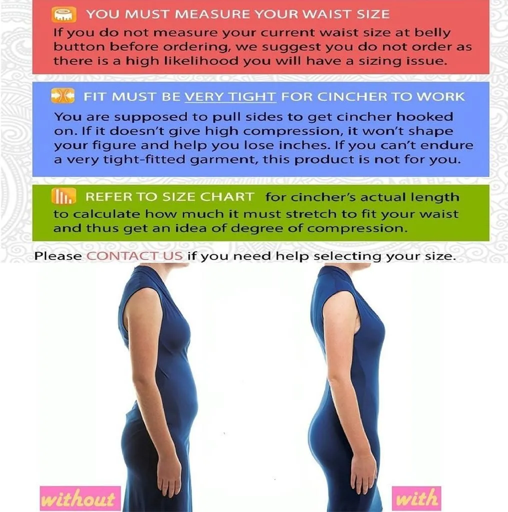 Waist Trainer, Corset Cincher Body Slimmer Shaper Tummy Control for Women