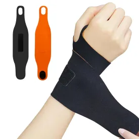 Wrist Brace for Carpal Tunnel, 2 Pack Wrist Wraps, Elastic Wrist Night Support with Strap, Adjustable Wrist Braces for Pain Relief, Tendonitis, Arthritis, Fit Right and Left Hands, Unisex