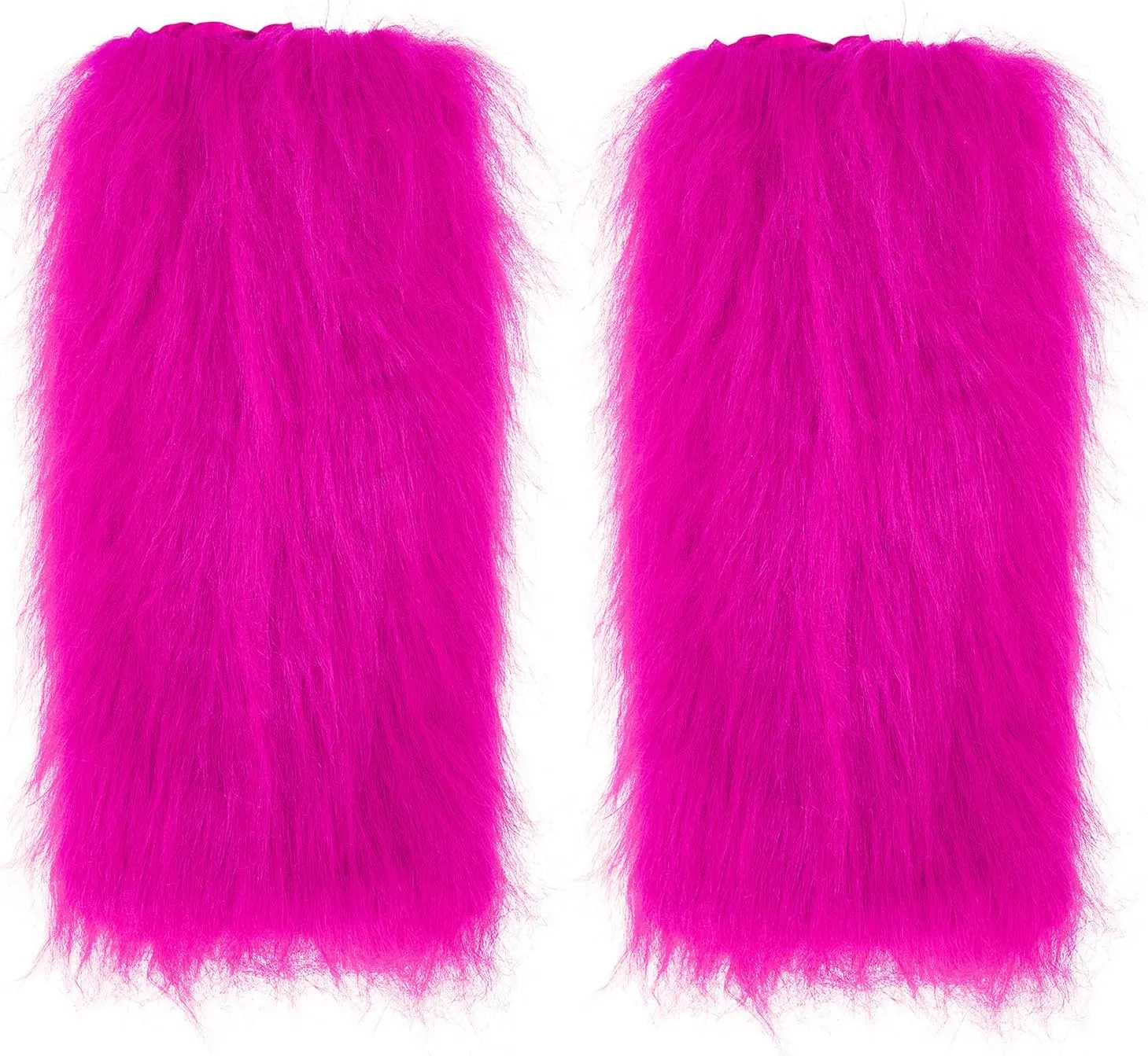 Zando Women Y2K Fur Leg Warmers Soft Furry Leg Warmers for Women Winter Fluffy Boot Cuffs Covers Halloween Santa Costume